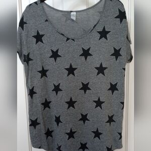 🎇2/$30 EUC ALTERNATIVE APPAREL Star Patriotic Shirt. Large